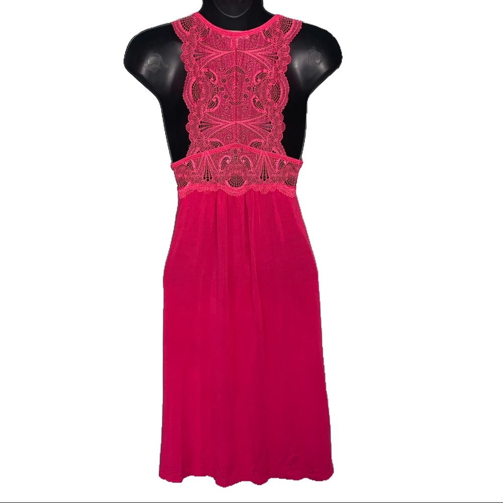 Lacy Racerback Nightgown - Picture 3 of 5